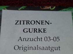 Saatgut Zitronen-Gurke Saatgut Zitronen-Gurke