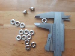 25 Stück M6 Sechskantmutter 25 Stück M6 Sechskantmutter