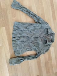 Ausbrenner Crash Bluse Khaki grün 38 bügelfrei Ausbrenner Crash Bluse Khaki grün 38 bügelfrei
