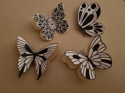 4 Schmetterlinge 