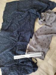 Musselin Stoff zum Nähen Reststücke blau grau Musselin Stoff zum Nähen Reststücke blau grau