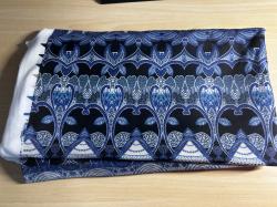 Blau gemusterter Jersey Blau gemusterter Jersey